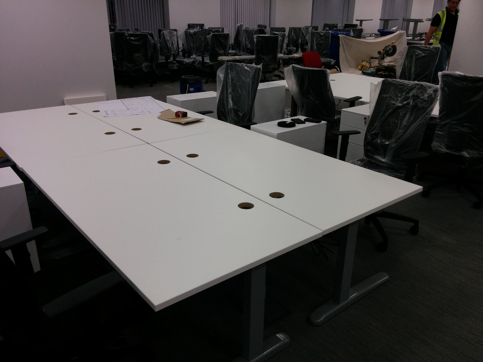 Desk install project completed in Staines upon Thames